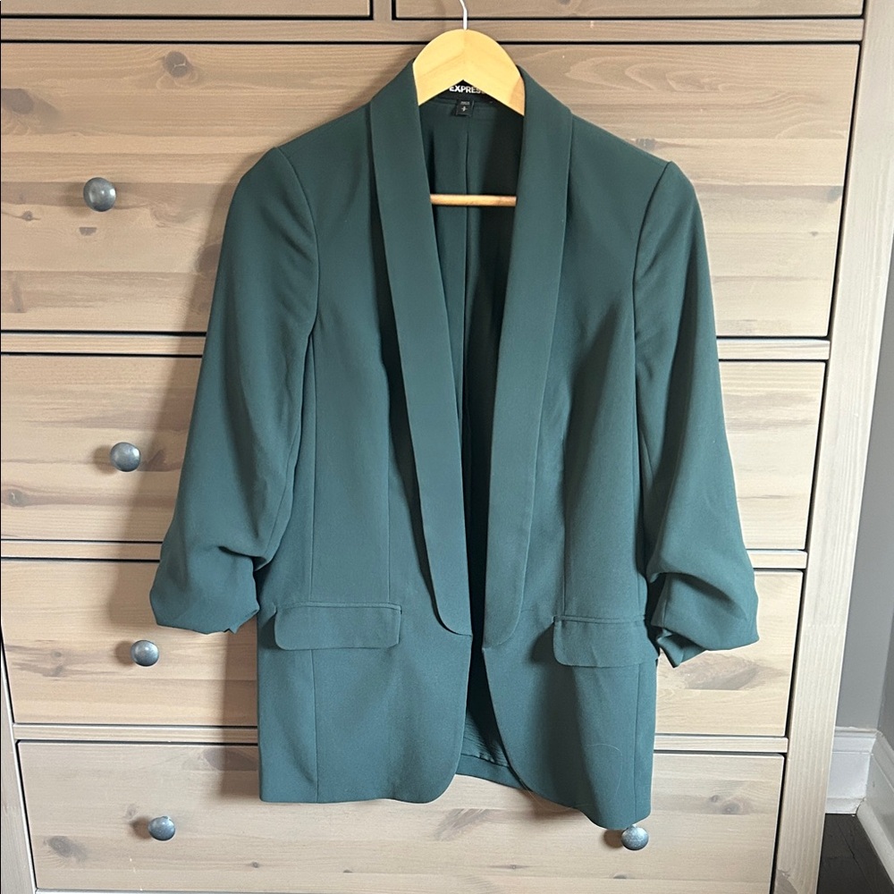 Express Dark Green Women's Blazer